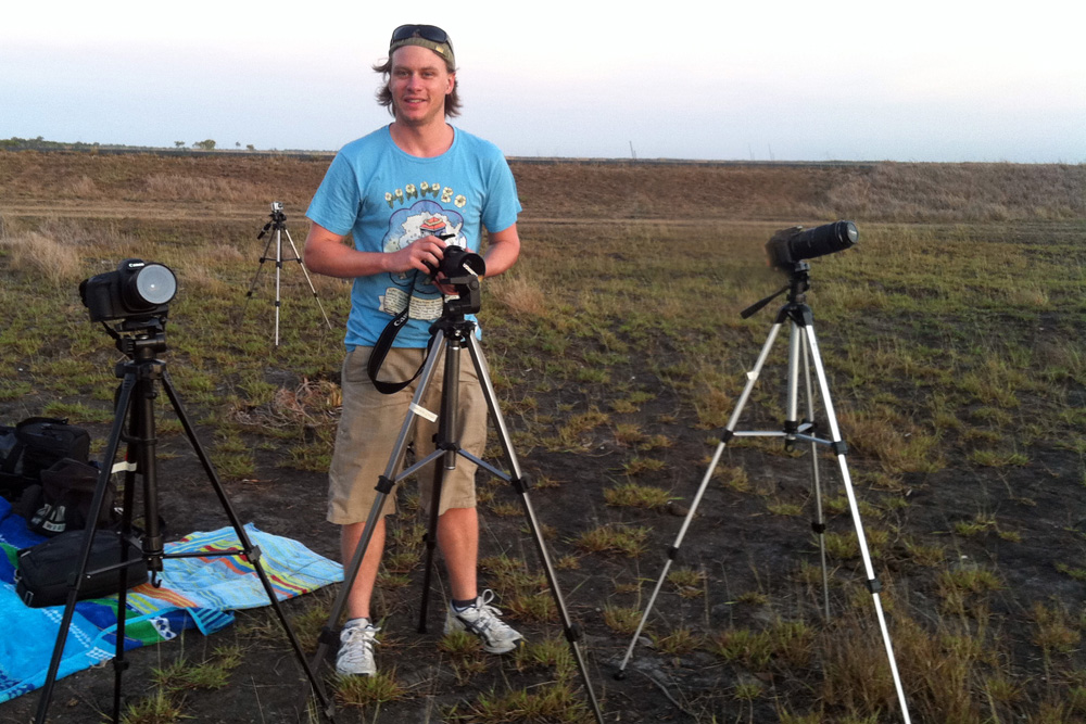 Preparing to photographic the Total Solar Eclipse in November 2012 from Pormpuraaw, Queensland